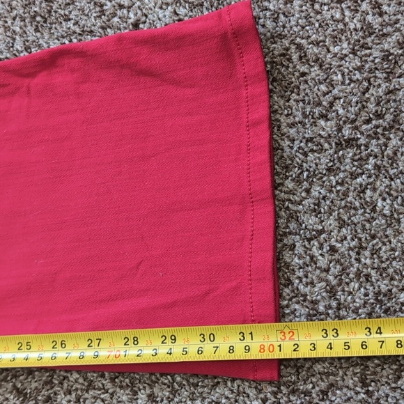 Diane Gilman DG2 Boot Cut Pants stretchy Size Medium Red - Picture 9 of 11